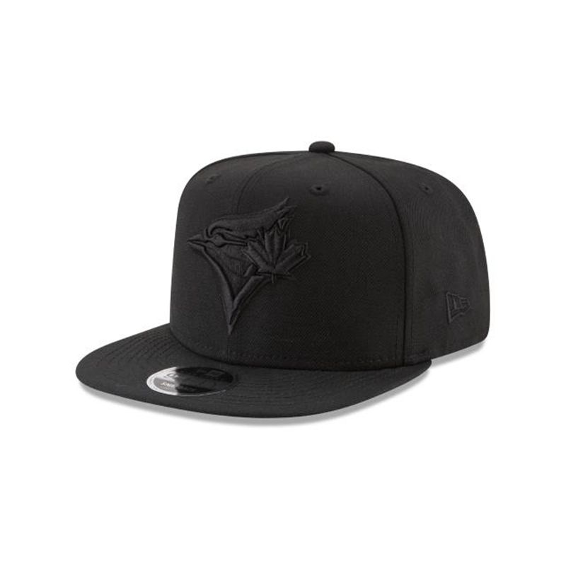 MLB Toronto Blue Jays Black On Black High Crown 9Fifty Snapback (FPT0819) - Black New Era Caps